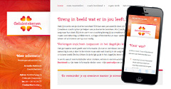 Freelance webdesign, webdevelopment en huisstijlontwerp voor Gelukstekenen - Coach Beeldend uit Overdinkel