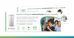 Grafische vormgeving advertentie Grunbeck in Oldenzaal