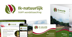 Grafisch ontwerper en webdesigner voor wandelcoach bij Alkmaar in Noord-Holland