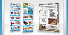 Grafisch ontwerp voor roll-up banners voor beursstand, HHP Hengelo