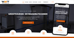 WordPress webdesign voor specialist op het gebied van doseertechniek en grootkeukens